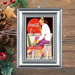 Coca Cola Have A Coke Advertisement Ad Retro Nostalgic Christmas Tree‎ Ornament